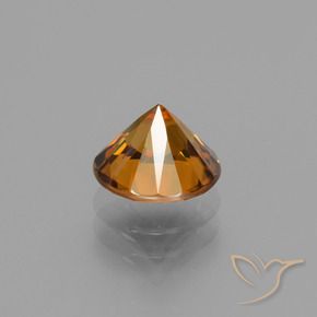 Zircão Laranja Profundo Natural 2.35ct, Redondo, VVS