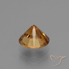 Zircão Laranja Médio Natural 2.16ct, Redondo, VVS