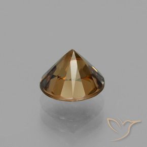 Zircão Laranja Médio Natural 2.15ct, Redondo, VVS