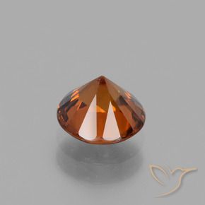 Zircão Laranja amarelado Natural 1.72ct, Redondo, VVS-VS