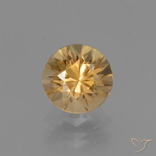 1.81ct Natural Dourado Zircão, Redondo, VVS-VS