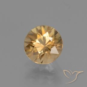 Zircão Dourado Natural 1.81ct, Redondo, VVS-VS