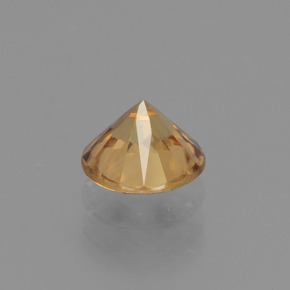Zircão Dourado Natural 1.19ct, Corte Redondo, VVS