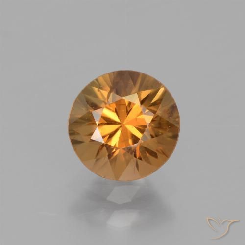 1.68ct Natural Laranja Médio Zircão, Redondo, VS