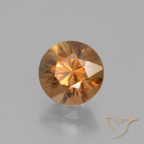 Zircão Laranja Médio Natural 1.68ct, Redondo, VS