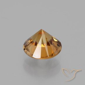 Zircão Laranja Médio Natural 1.68ct, Redondo, VS