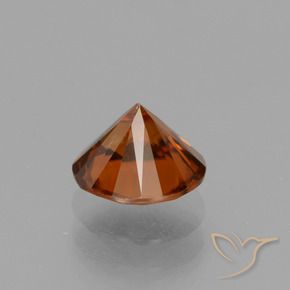 Zircão laranja avermelhado Natural 1.49ct, Redondo, VS