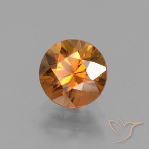 Zircão Laranja Profundo Natural 1.63ct, Redondo, VS