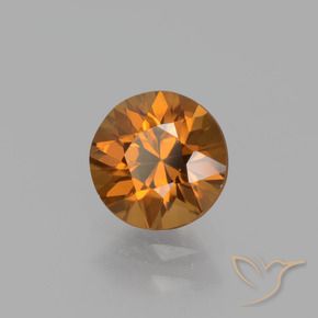 Zircão Laranja Profundo Natural 1.63ct, Redondo, VS