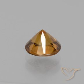 Zircão Laranja Profundo Natural 1.63ct, Redondo, VS