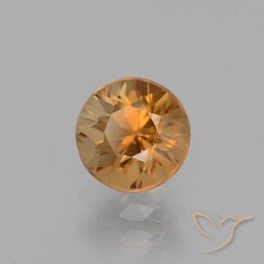 Zircão Laranja Médio Natural 1.67ct, Redondo, VS