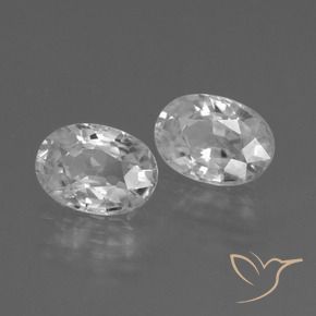 Pedras preciosas de Zircão Branco natural de 2.67 ct, oval, VVS-VS
