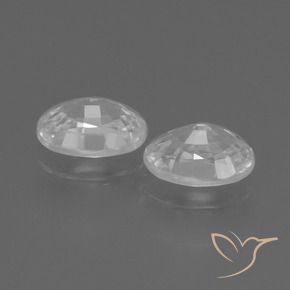 Pedras preciosas de Zircão Branco natural de 2.56 ct, oval, VVS