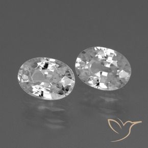 Pedras preciosas de Zircão Branco natural de 2.69 ct, oval, VVS-VS