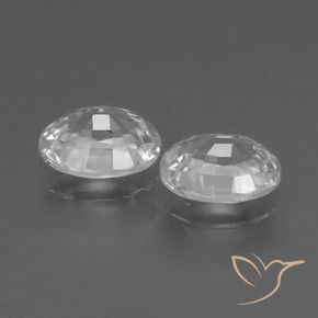 Pedras preciosas de Zircão Branco natural de 2.69 ct, oval, VVS-VS