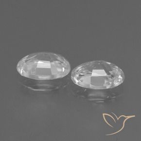 Pedras preciosas de Zircão Branco natural de 2.30 ct, oval, VVS