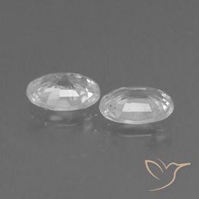 Pedras preciosas de Zircão Branco natural de 2.03 ct, oval, VS