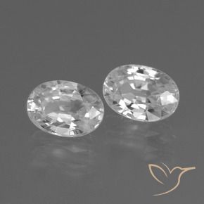Pedras preciosas de Zircão Branco natural de 2.61 ct, oval, VS