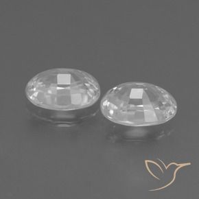 Pedras preciosas de Zircão Branco natural de 2.61 ct, oval, VS
