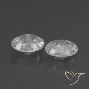 Pedras preciosas de Zircão Branco natural de 2.07 ct, oval, VS