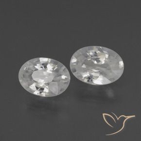 Pedras preciosas de Zircão Branco natural de 2.17 ct, oval, VS