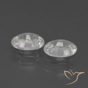 Pedras preciosas de Zircão Branco natural de 2.22 ct, oval, VVS-VS
