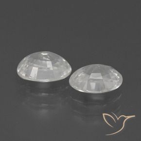 Pedras preciosas de Zircão Branco natural de 2.54 ct, oval, VS