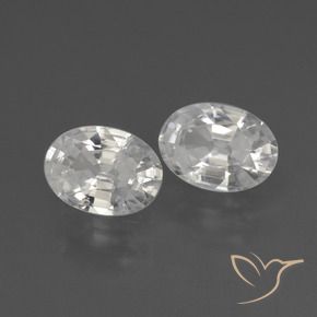 Pedras preciosas de Zircão Branco natural de 2.20 ct, oval, VS