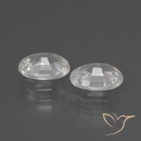 Pedras preciosas de Zircão Branco natural de 2.20 ct, oval, VS