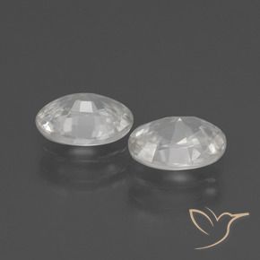 Pedras preciosas de Zircão Branco natural de 2.19 ct, oval, VS