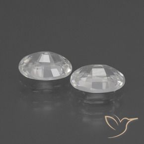Pedras preciosas de Zircão Branco natural de 2.28 ct, oval, VVS