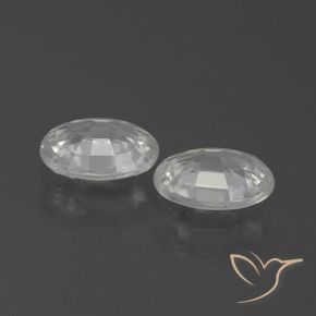 Pedras preciosas de Zircão Branco natural de 2.13 ct, oval, VVS-VS