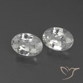 Pedras preciosas de Zircão Branco natural de 2.06 ct, oval, VS