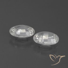 Pedras preciosas de Zircão Branco natural de 2.06 ct, oval, VS