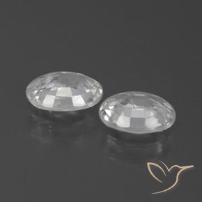 Pedras preciosas de Zircão Branco natural de 2.30 ct, oval, VS