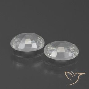 Pedras preciosas de Zircão Branco natural de 2.63 ct, oval, VS