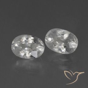 Pedras preciosas de Zircão Branco natural de 2.74 ct, oval, VS