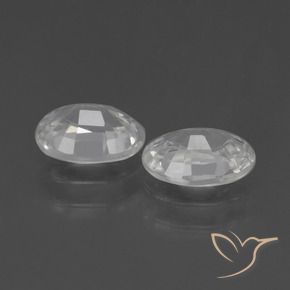 Pedras preciosas de Zircão Branco natural de 2.46 ct, oval, VVS-VS