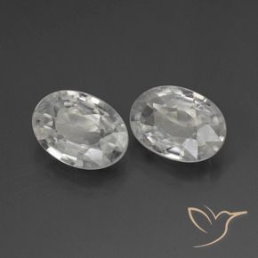 Pedras preciosas de Zircão Branco natural de 2.09 ct, oval, VS