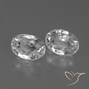 Pedras preciosas de Zircão Branco natural de 2.80 ct, oval, VS