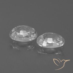 Pedras preciosas de Zircão Branco natural de 2.80 ct, oval, VS