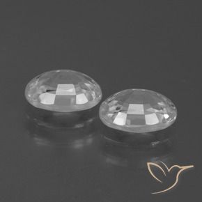 Pedras preciosas de Zircão Branco natural de 2.69 ct, oval, VVS