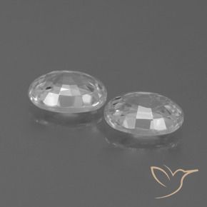 Pedras preciosas de Zircão Branco natural de 2.57 ct, oval, VVS