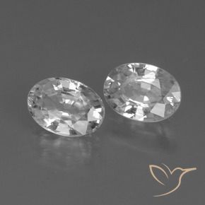 Pedras preciosas de Zircão Branco natural de 2.65 ct, oval, VS