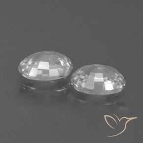 Pedras preciosas de Zircão Branco natural de 2.65 ct, oval, VS