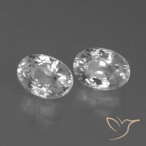 Pedras preciosas de Zircão Branco natural de 2.88 ct, oval, VS