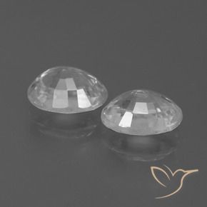 Pedras preciosas de Zircão Branco natural de 2.88 ct, oval, VS