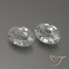 Pedras preciosas de Zircão Branco natural de 2.29 ct, oval, VS