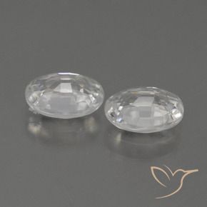 Pedras preciosas de Zircão Branco natural de 2.29 ct, oval, VS