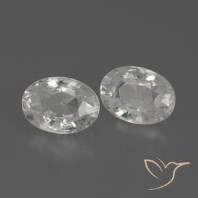 Pedras preciosas de Zircão Branco natural de 2.76 ct, oval, VS